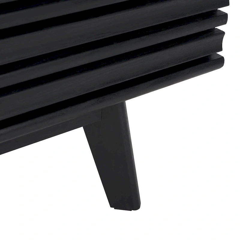 SAFAVIEH Teela Walnut 59-inch Storage Media TV Stand - 59 W x 15 L x 19 H - 59Wx15Dx19H