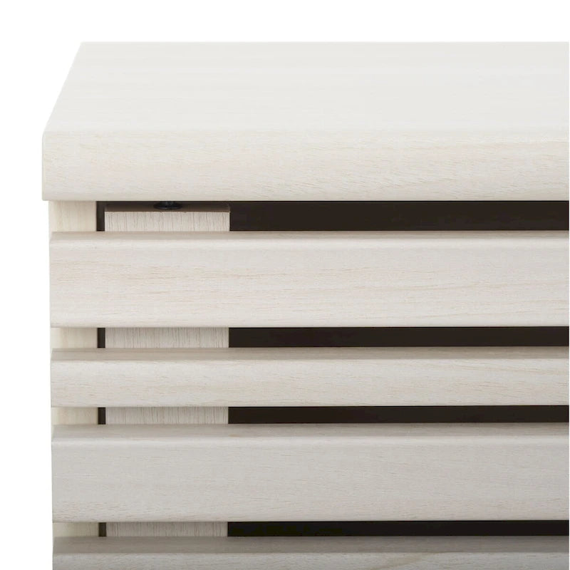 SAFAVIEH Teela Walnut 59-inch Storage Media TV Stand - 59 W x 15 L x 19 H - 59Wx15Dx19H