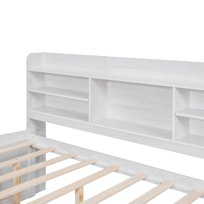 Full Size Wooden Captain Bed