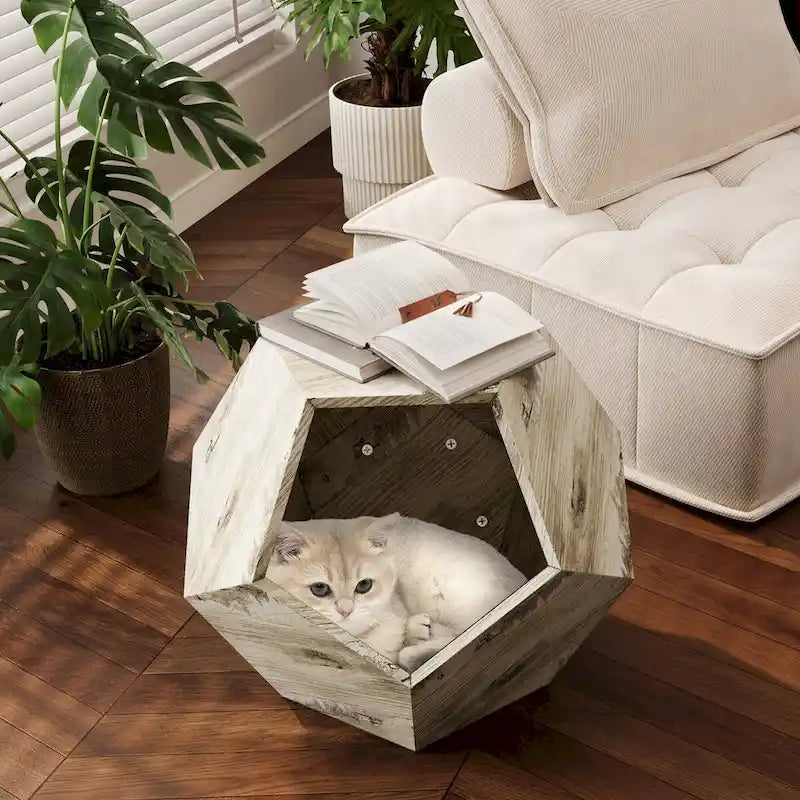 25.98 Shaped Modern Pet Furniture Cat Kennel Side Table