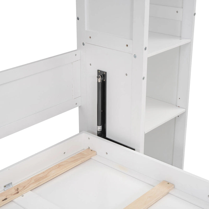 Queen Size Murphy Bed with Shelves