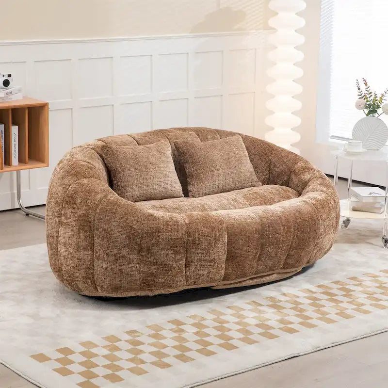 Chenille Bean Bag Chair Lazy Sofa