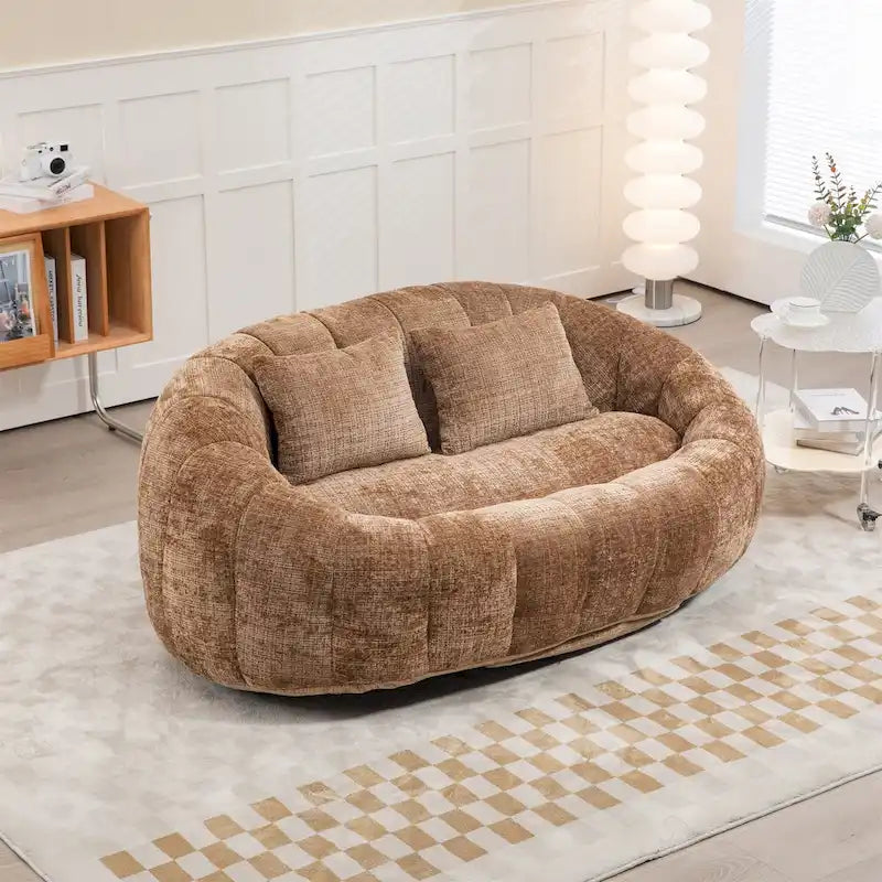 Chenille Bean Bag Chair Lazy Sofa