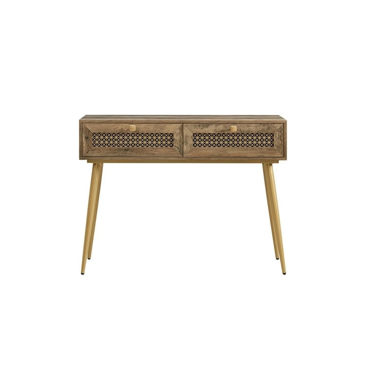 41.9 Wood 2-Drawer Entryway Console Table
