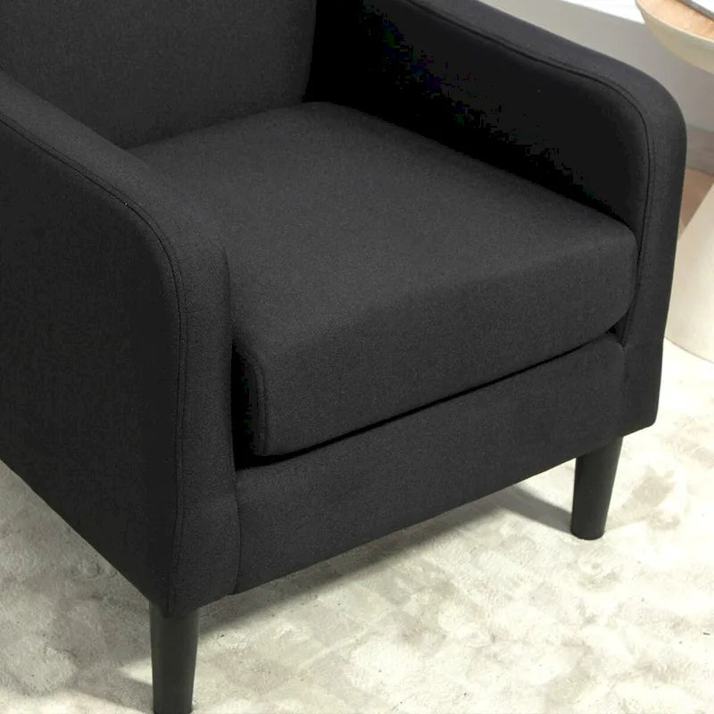 US Pride Furniture Minimalist Elegant Style Armchair with Solid Wood Frame Construction and New Soft Sponge