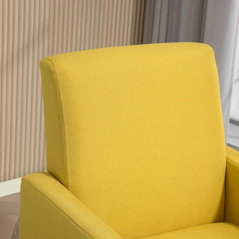 US Pride Furniture Minimalist Elegant Style Armchair with Solid Wood Frame Construction and New Soft Sponge