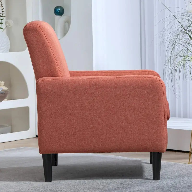 US Pride Furniture Minimalist Elegant Style Armchair with Solid Wood Frame Construction and New Soft Sponge