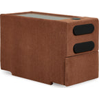 Modmax 5 Piece Modular Sectional Double Chaise with Audio Consoles