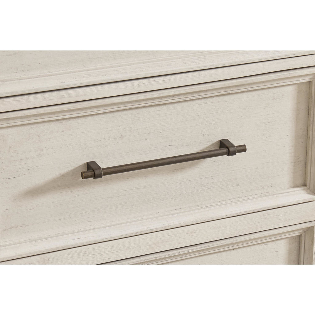 Shaybrock Dresser and Mirror - Antique White/Brown