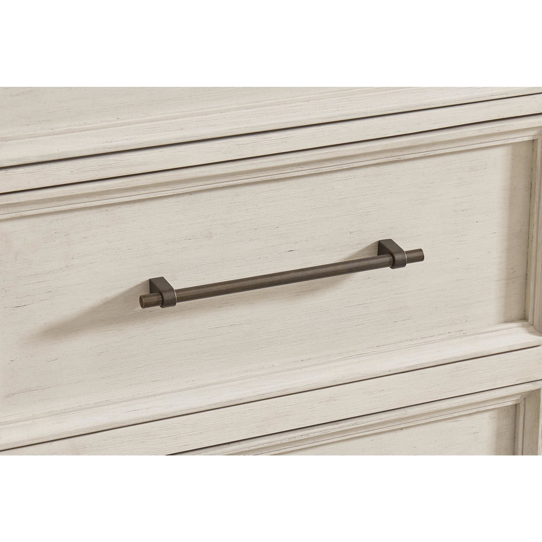 Shaybrock Dresser and Mirror - Antique White/Brown