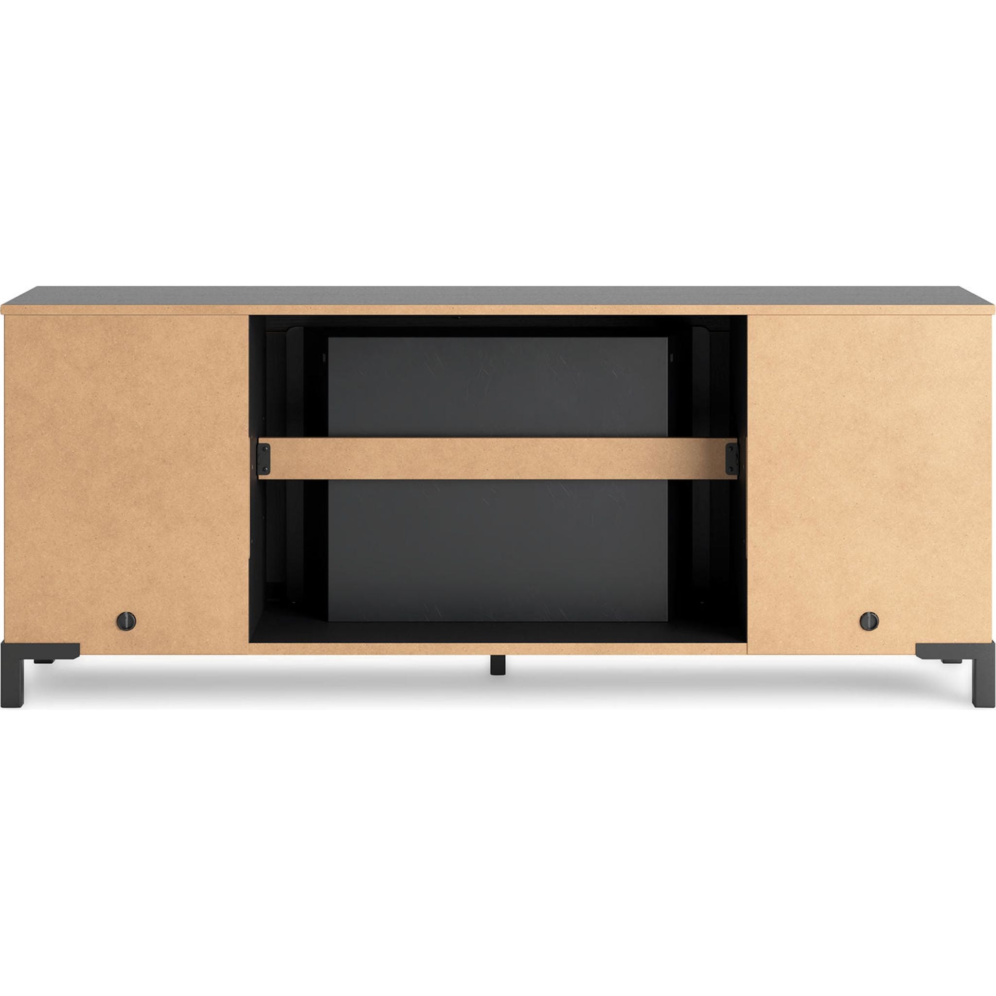 Cayberry TV Stand with Fireplace - Black