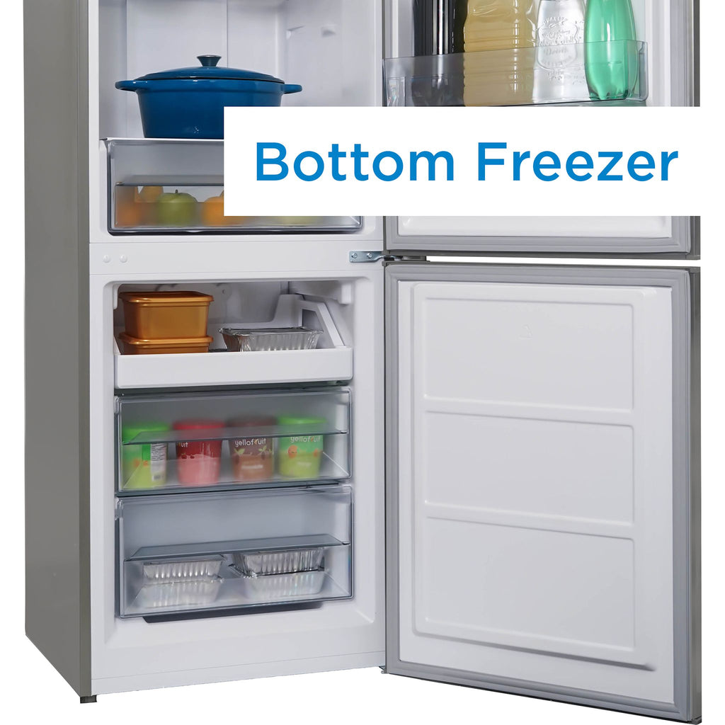 Danby Bottom Mount Fridge (DBMF100B1SLDB) - Stainless Look