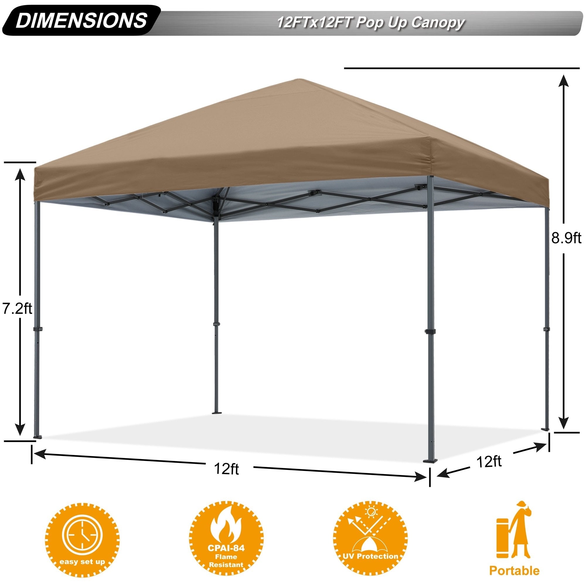 ABCCANOPY Durable Easy Pop up Canopy Tent Outdoor canopy tent