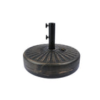 Lopes 9-foot Patio Umbrella with Bronze Finish Base Weight Stand Included