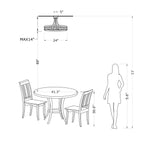 Elvira 8-Light Wagon Wheel Crystal Semi-Flush Mount