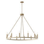Acroma 12-light Farmhouse 40In Wagon Wheel Chandelier with UL - 40'' D x 138'' H