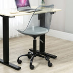 Acrylic Swivel adjustable height Armless Home office Rolling Chair