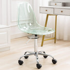 Acrylic Swivel adjustable height Armless Home office Rolling Chair