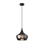 Adesso Black or Steel Eliza Pendant Lamp