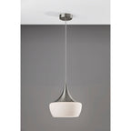 Adesso Black or Steel Eliza Pendant Lamp