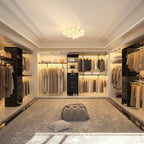 Rackcog 120'' Adjustable Closet Organizer with Drawers, Closet System with DIY Shelves for Reach-in and Walk-in Closet