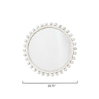 Alden Décor Orion Round Wood Mirror, Natural