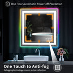 Anti-Fog RGB Backlit & LED Frontlit Bathroom Mirror