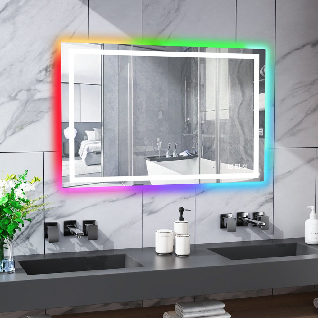 Anti-Fog RGB Backlit & LED Frontlit Bathroom Mirror