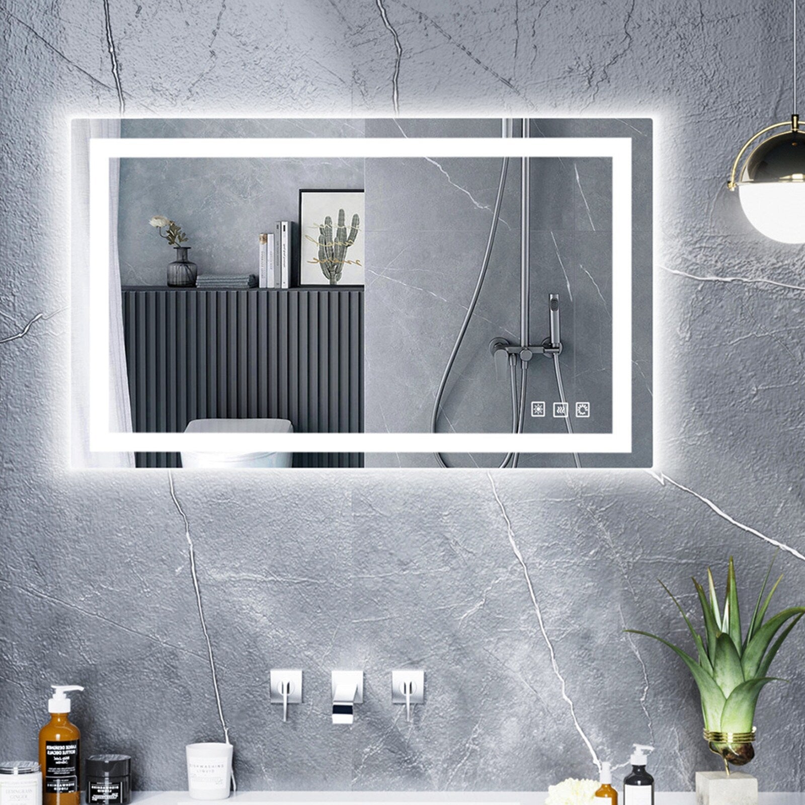Anti-Fog RGB Backlit & LED Frontlit Bathroom Mirror