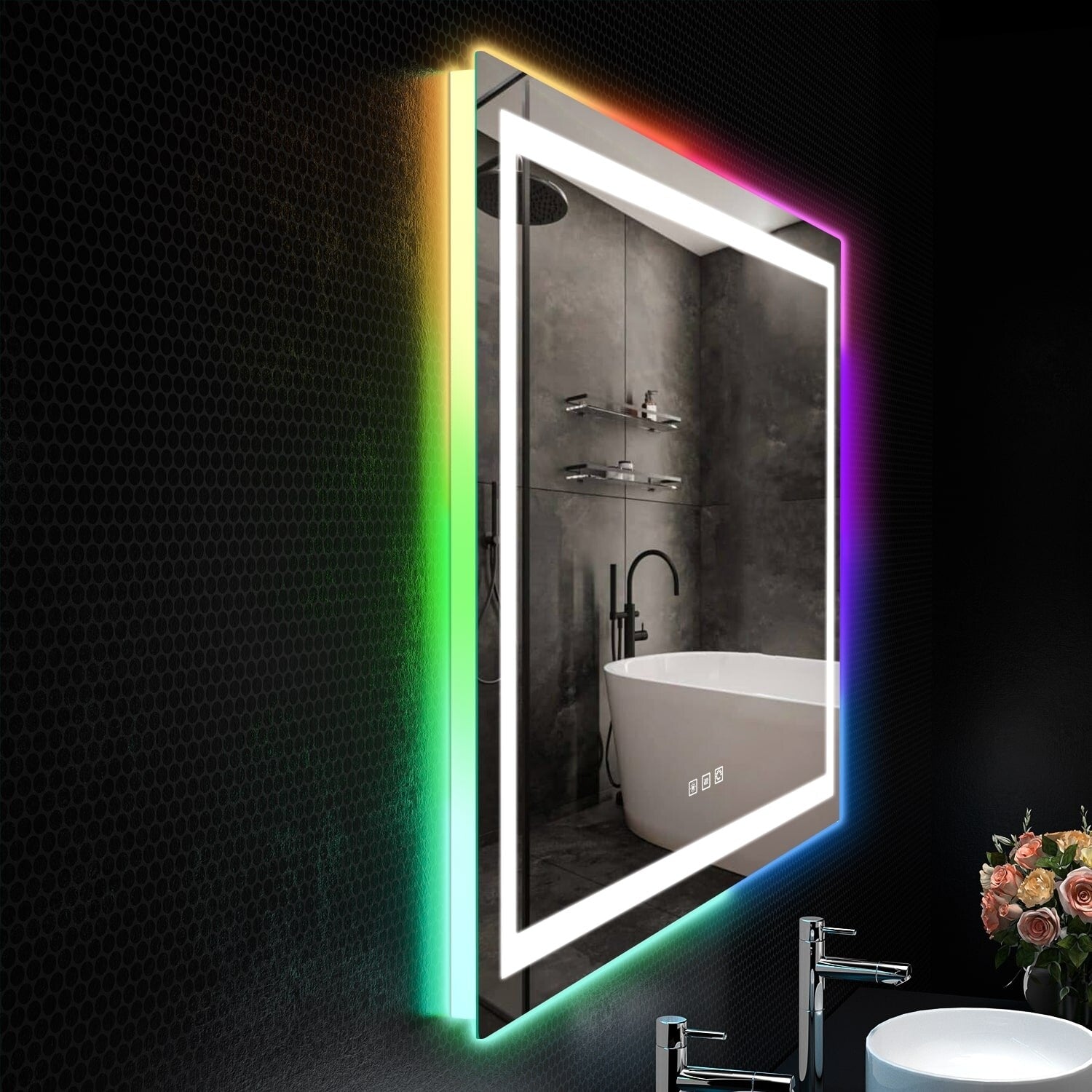 Anti-Fog RGB Backlit & LED Frontlit Bathroom Mirror