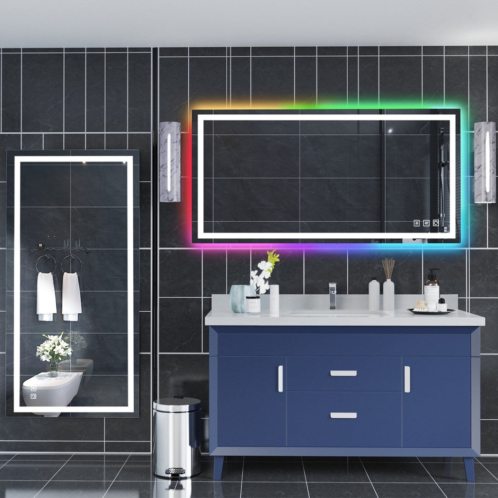 Anti-Fog RGB Backlit & LED Frontlit Bathroom Mirror