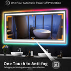 Anti-Fog RGB Backlit & LED Frontlit Bathroom Mirror