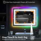 Anti-Fog RGB Backlit & LED Frontlit Bathroom Mirror