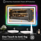 Anti-Fog RGB Backlit & LED Frontlit Bathroom Mirror