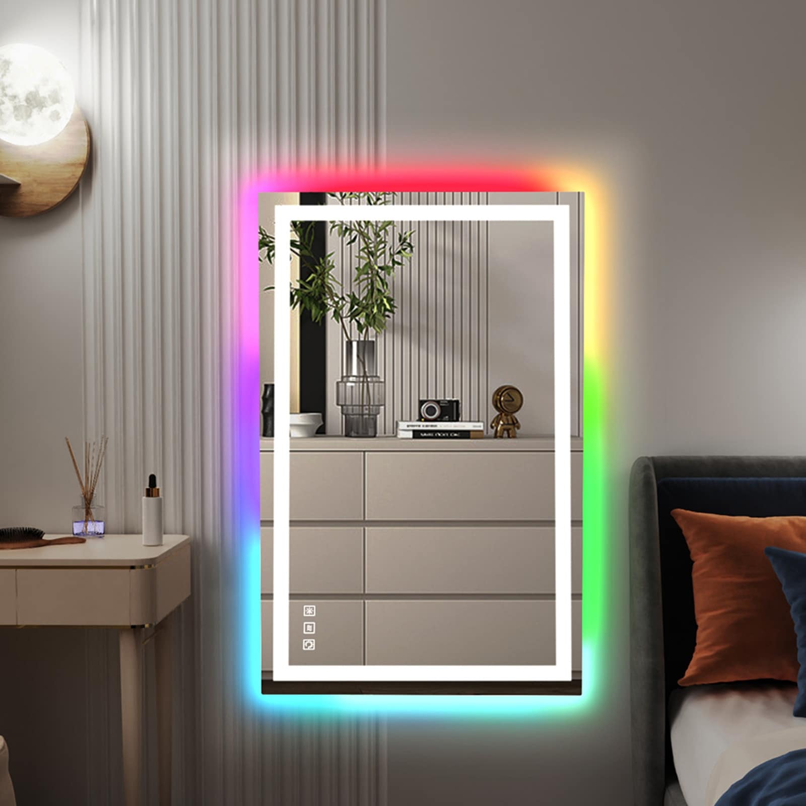 Anti-Fog RGB Backlit & LED Frontlit Bathroom Mirror