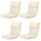 Aoodor Patio High Back Chair Cushions Set of 4, 46x21x4 Inches(Only Cushions)