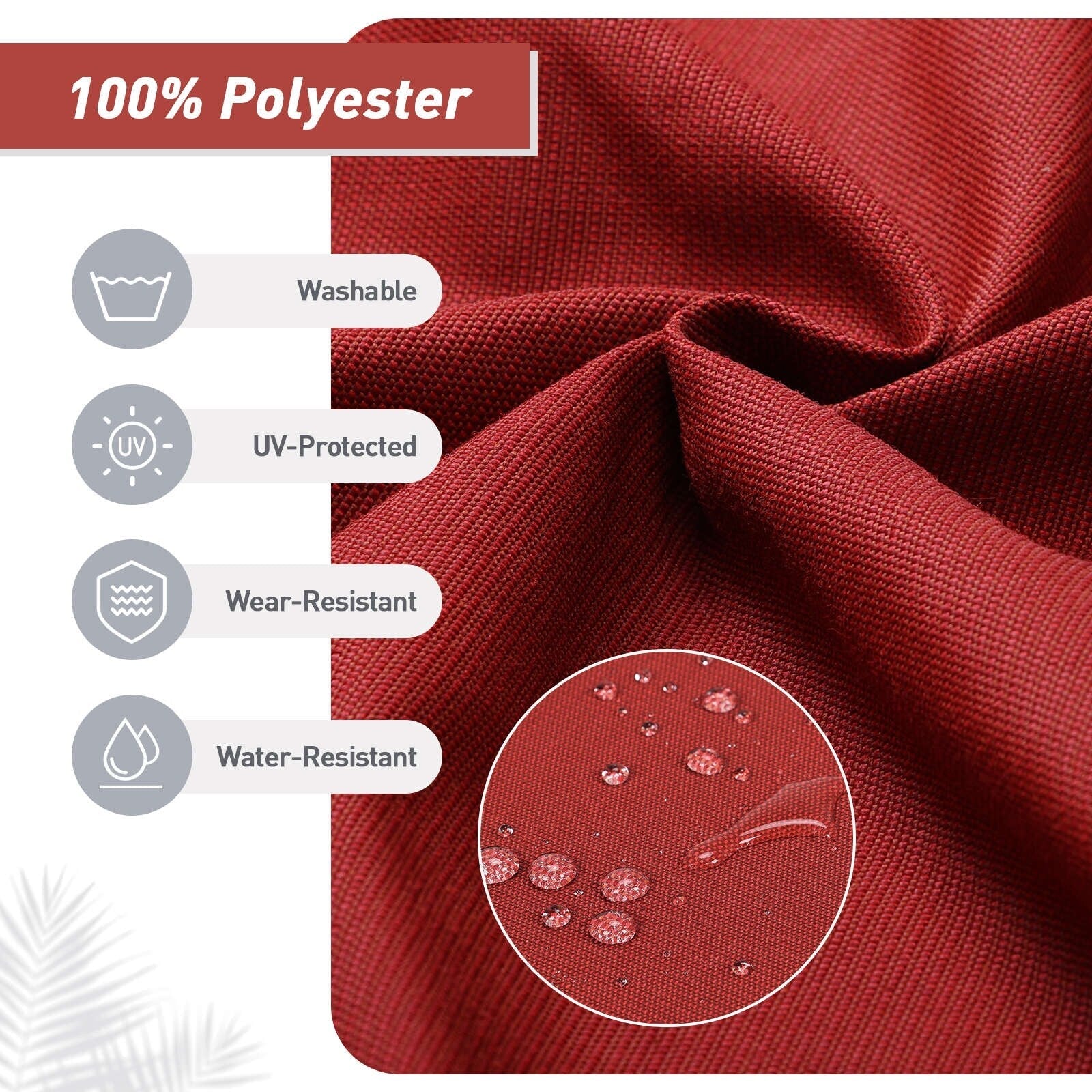 Aoodor Patio High Back Chair Cushions Set of 4, 46x21x4 Inches(Only Cushions)