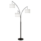 Arc LED Floor Lamp Dimmable Modern Black 3 Light Arched Tall Floor Lamp