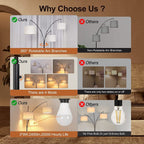 Arc LED Floor Lamp Dimmable Modern Black 3 Light Arched Tall Floor Lamp