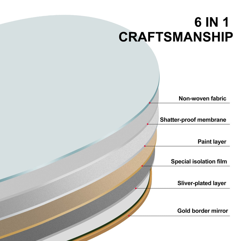 Arched Full-Length Standing Wood Floor Mirror, Wall Mirror