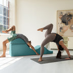 Avana Kami Convertible Chaise / Yoga & Massage - 2-In-1 Ottoman with Concealed Fold Out Yoga Lounge Chair, Microvelvet - N/A