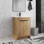 Beingnext 24/30/36 Bathroom Vanity with Sink, Freestanding Bathroom Vanity with Soft Close Door and Adjustable Shelf