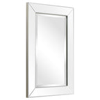 Beveled Rectangular Clear HD Wall Mounted Mirror for Bathroom, Vanity, Bedroom Mirrors, 3 sizes