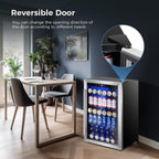 Beverage Refrigerator Cooler-145 Can Mini Fridge