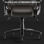 Bossin Big and Tall Executive Office Chair,500LBS Adjustable Lumbar Support Ergonomic Chair with High Back PU Leather Computer