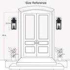 Brits Black Outdoor Wall Lantern Sconce Light