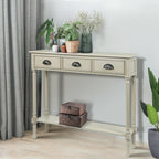 Burlington Wood 3-drawer Console Hallway Table