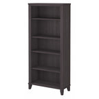 Bush Furniture Somerset Tall 5 Shelf Bookcase with Adjustable Shelves