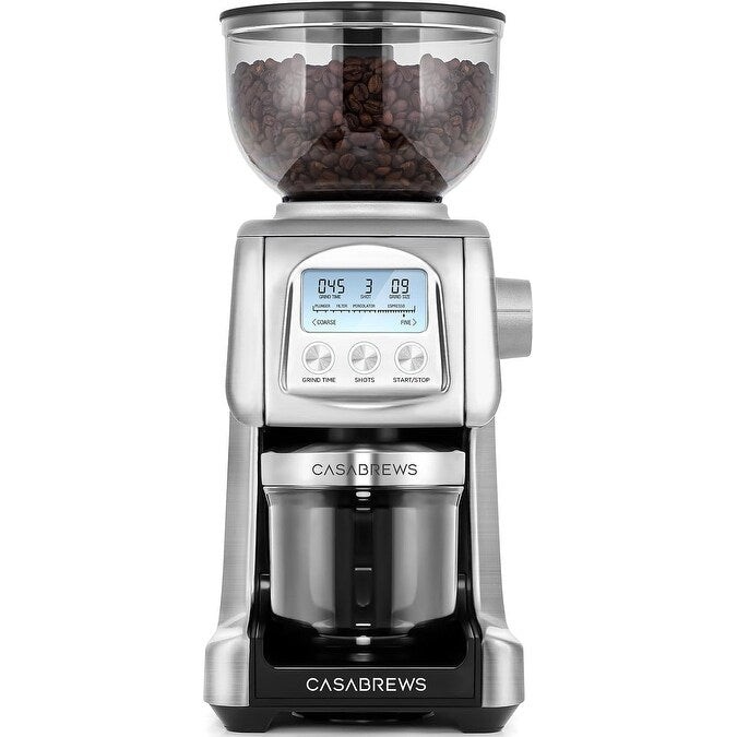 CASABREWS Tornado Electric Coffee Grinder Conical Burr Silver - N/A