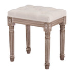 CO-Z French Vintage Upholstered Foot Stool and Vanity Stool